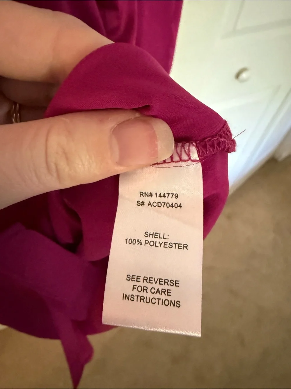 12th Tribe Hot Pink Satin Shiny Shirt Dress Button Down Collared Mini Large - Picture 6 of 8